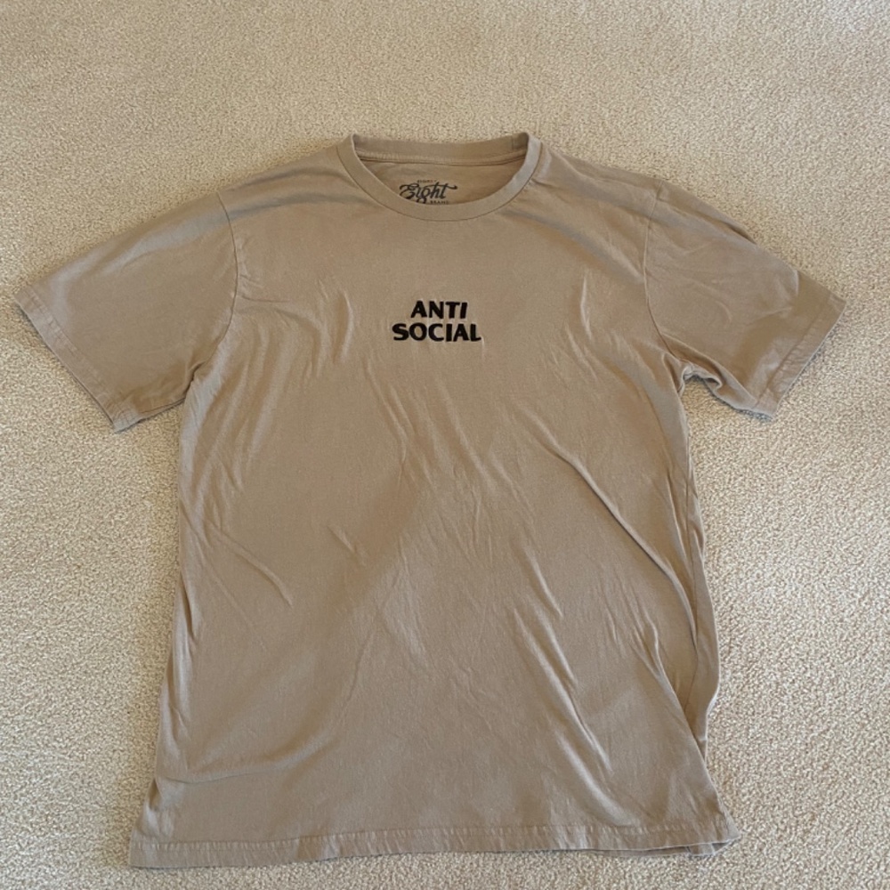 Eighty Eight Brand Anti Social Tan T-Shirt